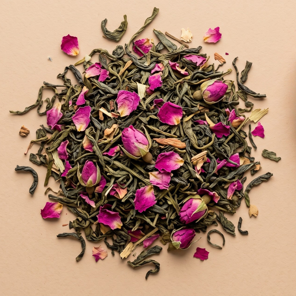 THÉ VERT A LA ROSE