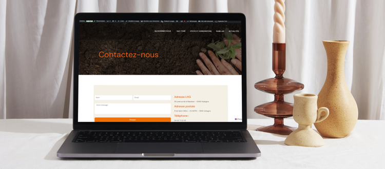 Nouveau site internet de LHG, importateur d'épices et grossiste herboristerie