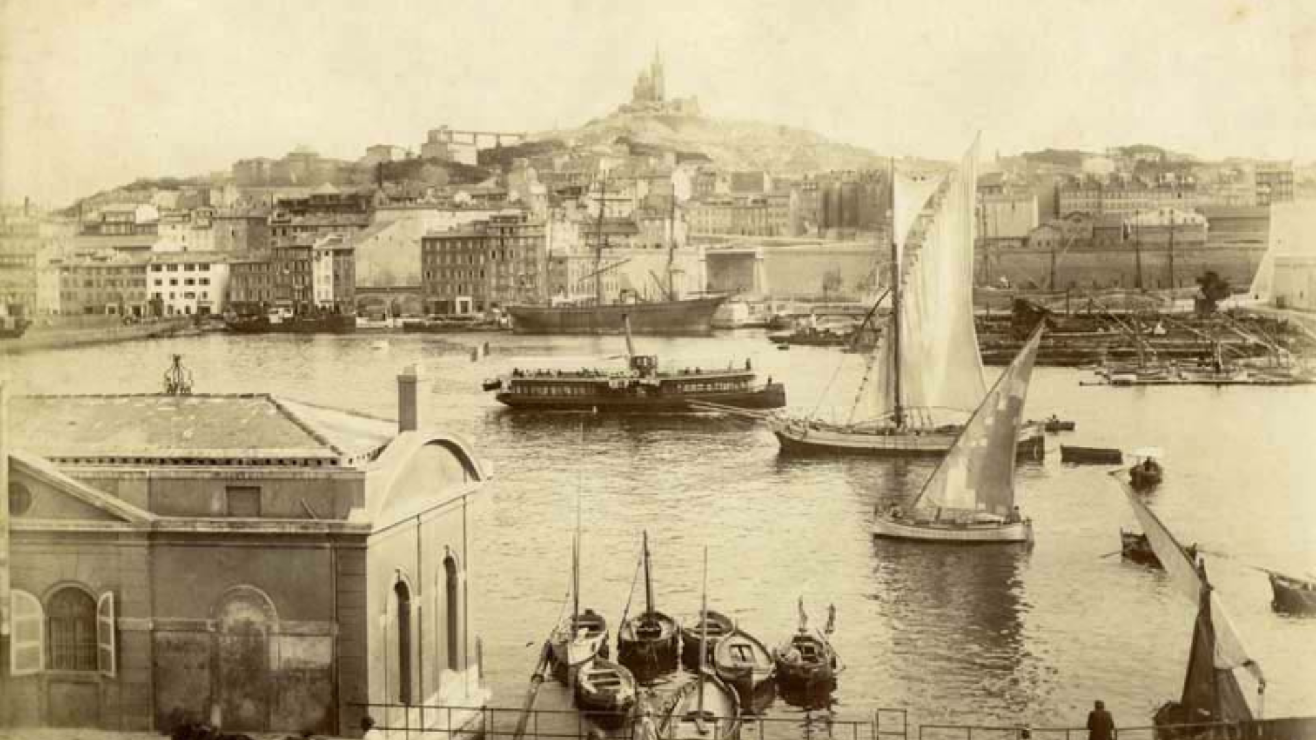 Vieux Port de Marseille en 1880